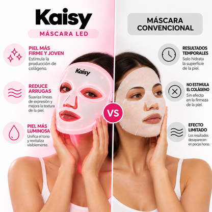 Máscara de Luz Roja Kaisy