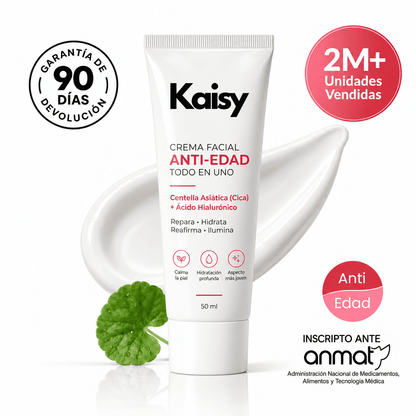 Kaisy™ Crema facial Antiedad · Efecto lifting inmediato + Piel de vidrio coreana