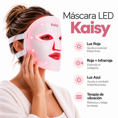 Máscara de Luz Roja Kaisy