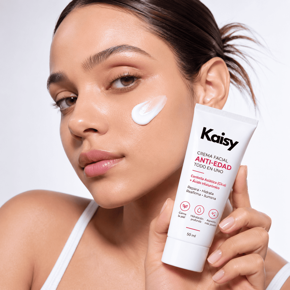 Kaisy™ Crema facial Antiedad · Efecto lifting inmediato + Piel de vidrio coreana